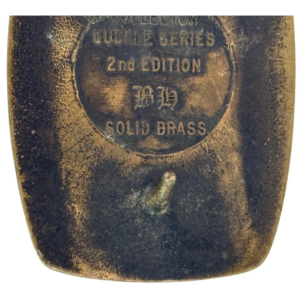 Vintage 1981 Western Company of‎ North America Brass Belt Buckle - 2nd Edition